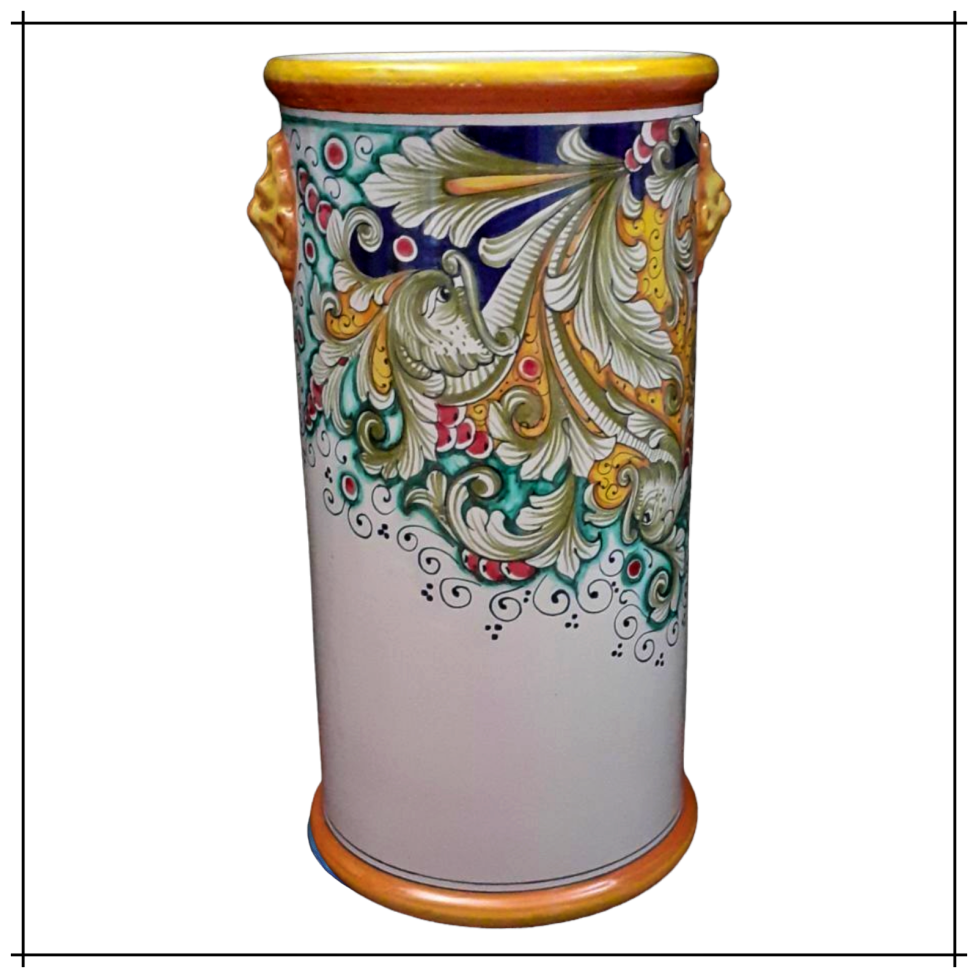 Portaombrelli in ceramica dipinto a mano porta ombrelli decorato
